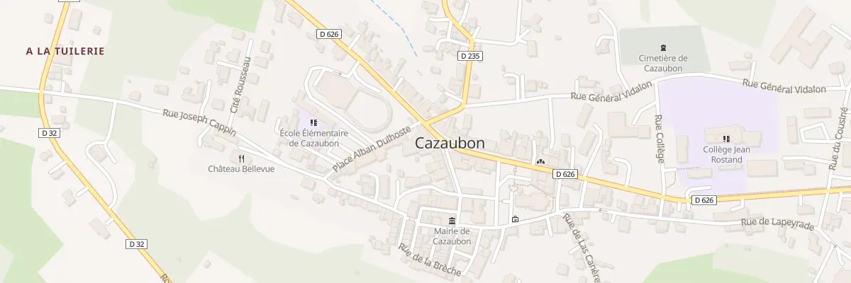 Plan du 33 Rue de Gascogne à Cazaubon