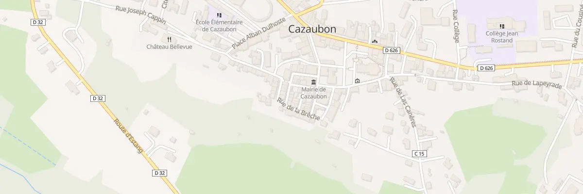 Plan du 3 Rue Jean Francois Cailhava à Cazaubon
