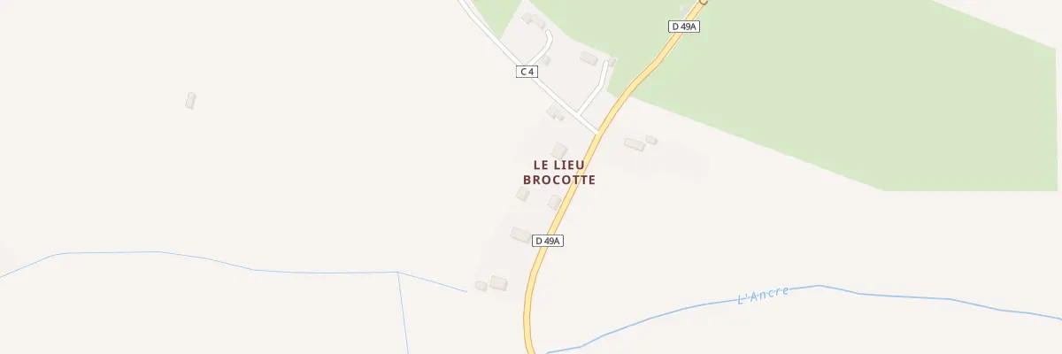 Plan du 1870 Che d’Angoville à Cricqueville-en-Auge
