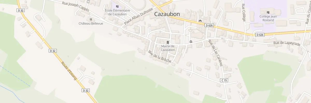 Plan du 5 Rue Jean Francois Cailhava à Cazaubon