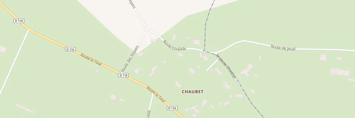Plan du 6 Chaubet à Pondaurat