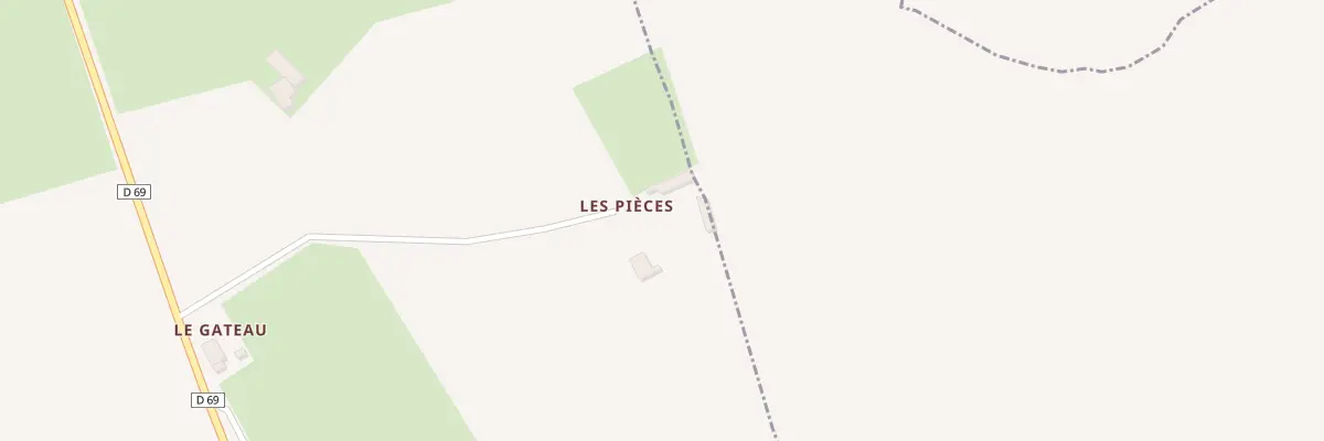 Plan du 5079 Les Pieces à Longnes