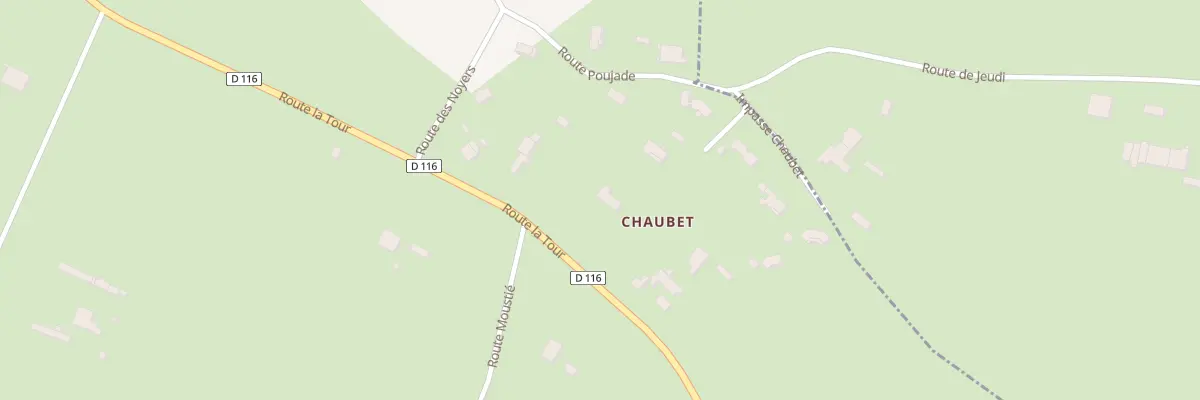 Plan du 9001 Chaubet à Pondaurat