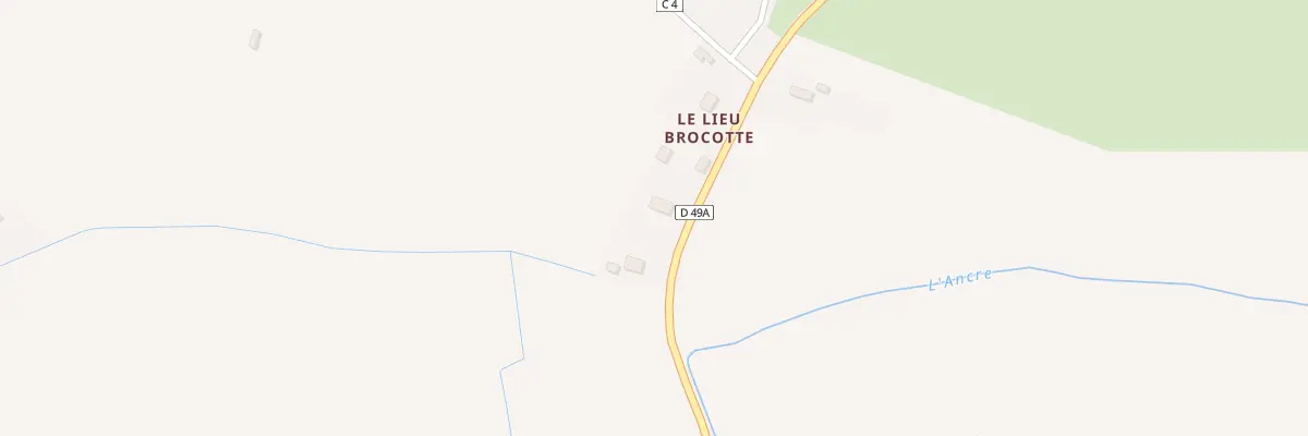 Plan du 1890 Che d’Angoville à Cricqueville-en-Auge
