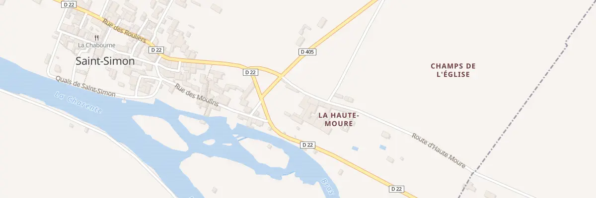 Plan du 2 Rue de Haute Moure à Saint-Simon