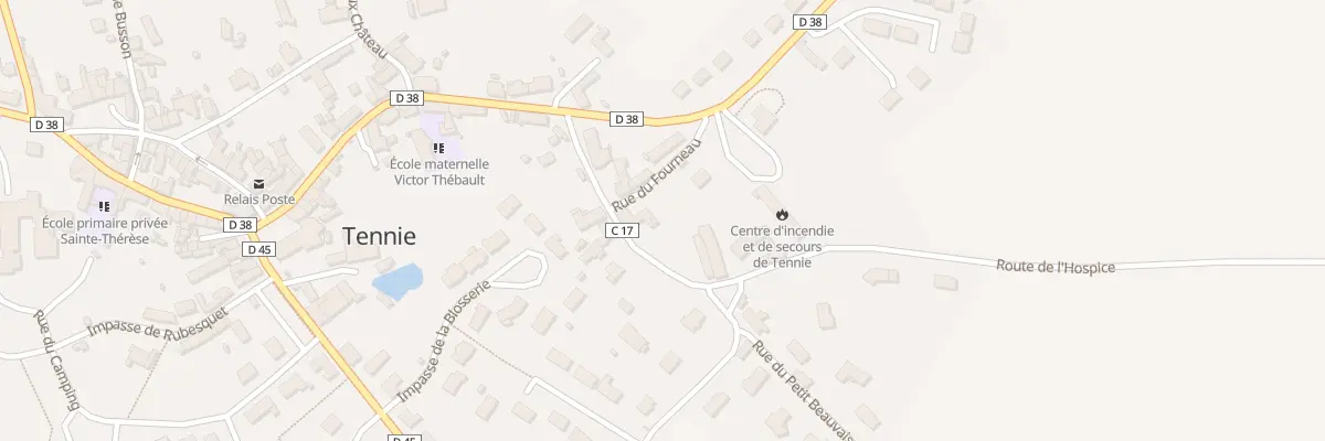 Plan du 2 Rue du Fourneau à Tennie