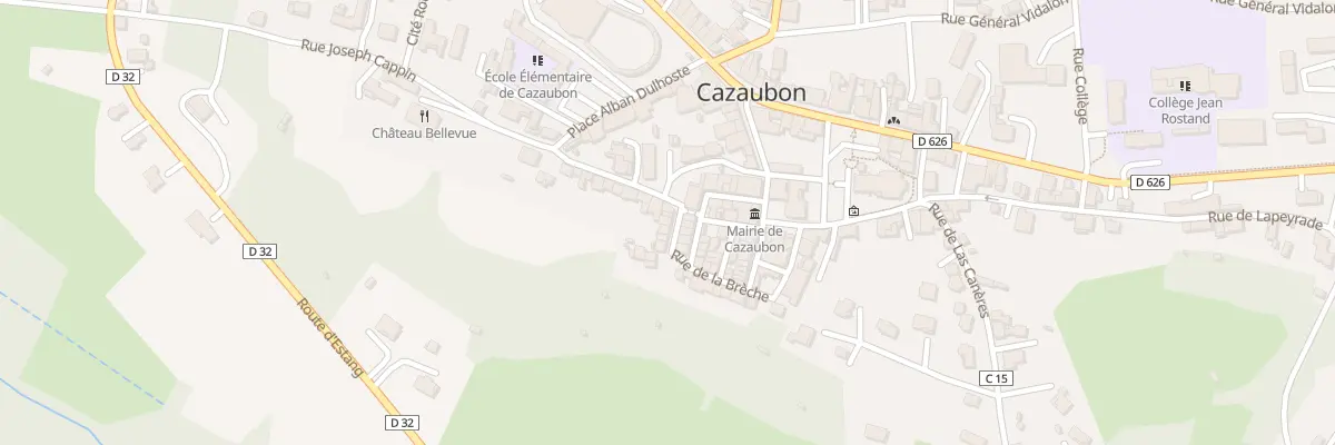 Plan du 4 Rue Charlemagne à Cazaubon
