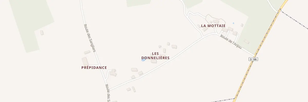Plan du 12 Les Donnelieres à La Lande-Chasles