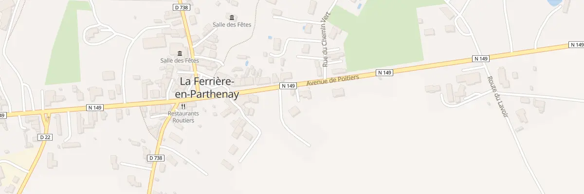 Plan du 16 Av de Poitiers à La Ferrière-en-Parthenay