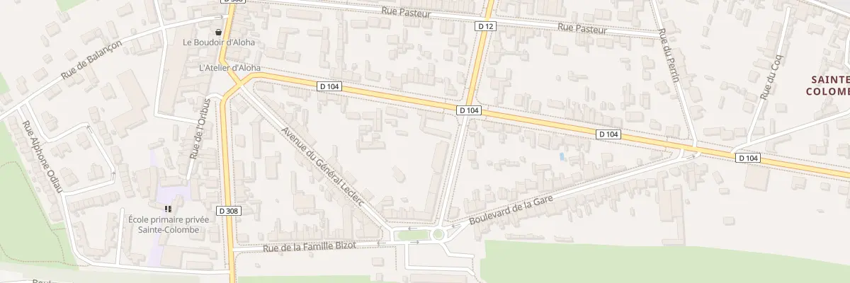 Plan du 25B Bd de la République à La Flèche