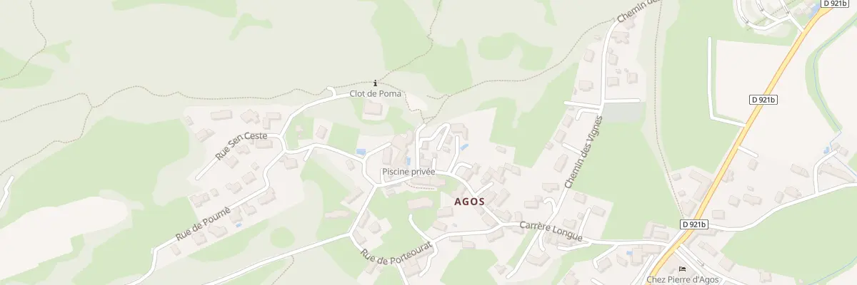 Plan du 1 Che de Catibère à Agos-Vidalos