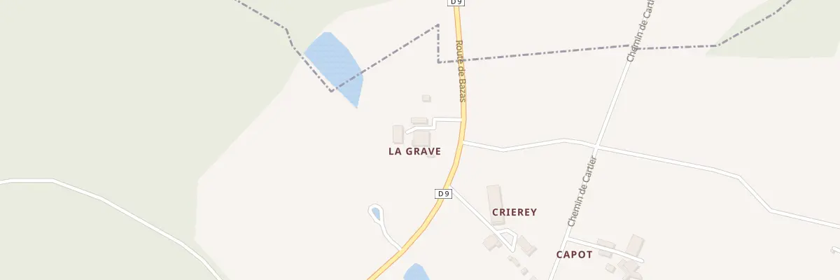 Plan du 21 A la Grave à Labescau