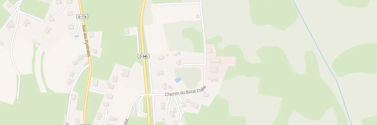 Plan du 7 Che du Barat Chèle à Poueyferré
