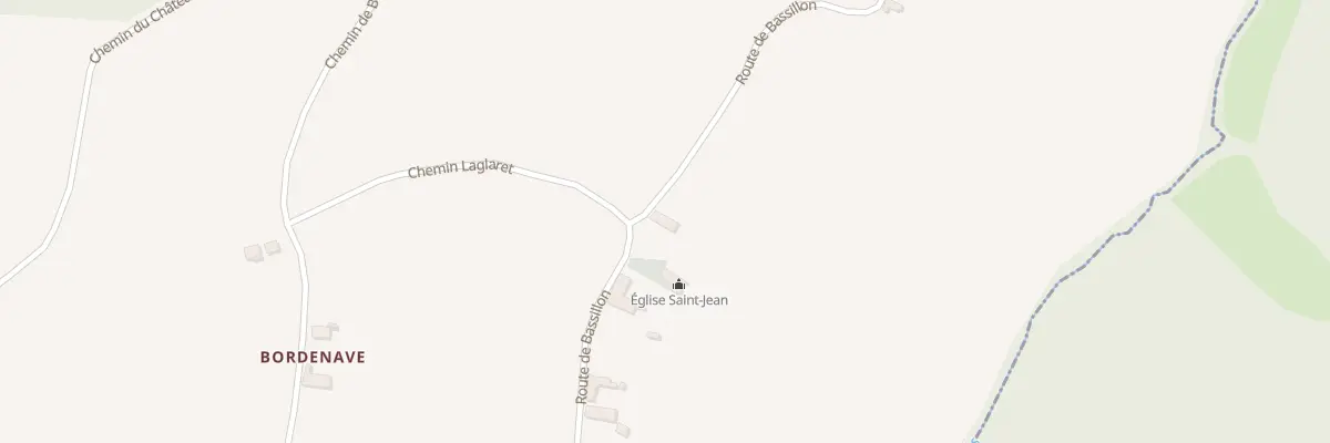 Plan du 6 Rte de Bassillon à Luc-Armau