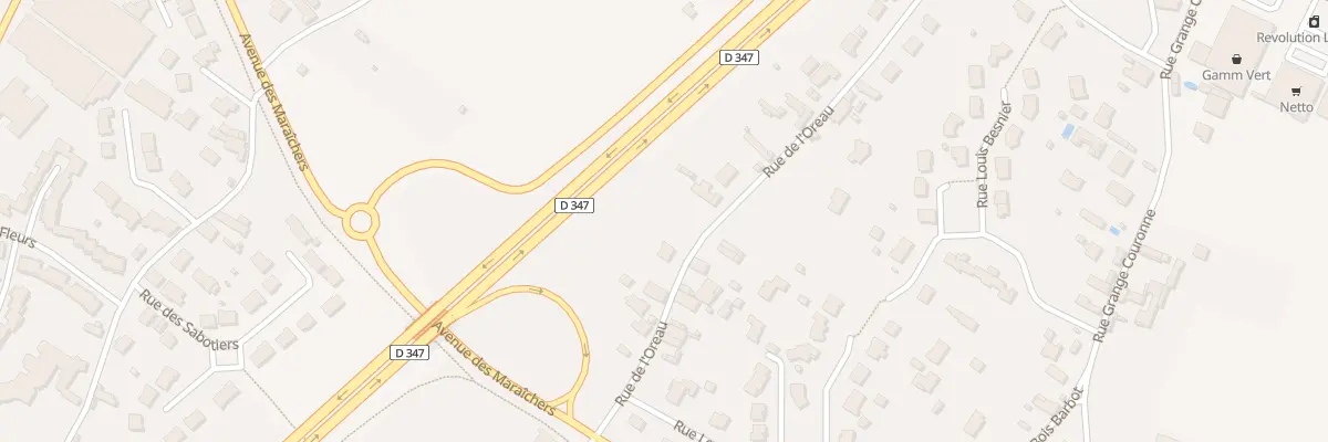 Plan du 93 Rue de l’Oreau à Saumur