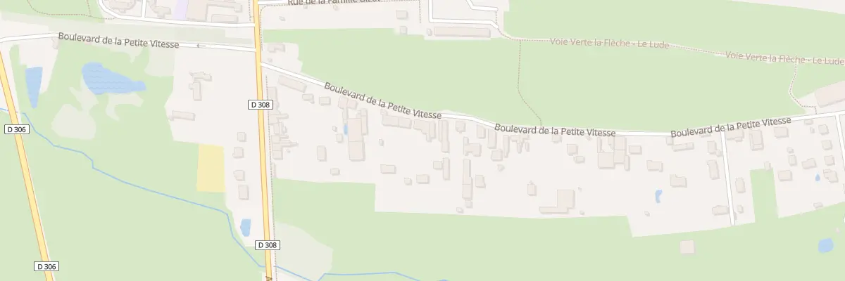 Plan du 26 Bd de la Petite Vitesse à La Flèche