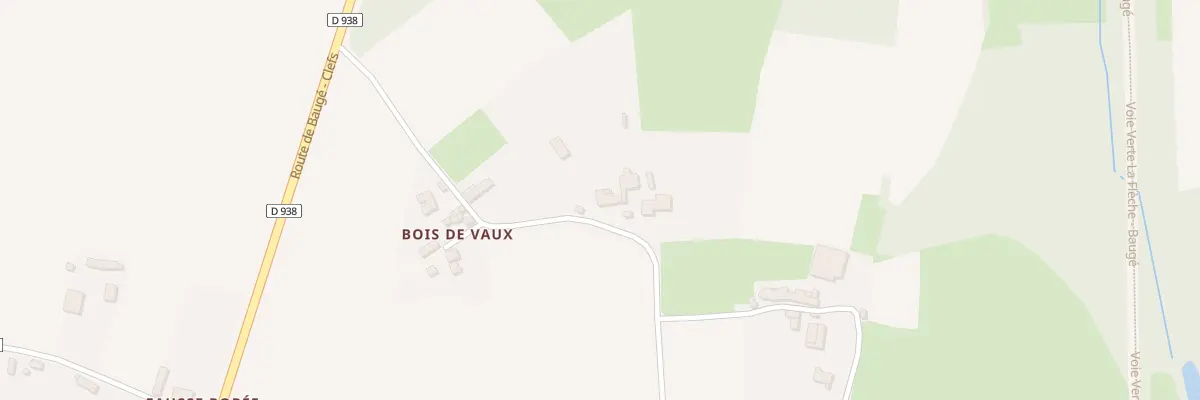 Plan du 297 Rte des Bois de Vaux à Baugé-en-Anjou