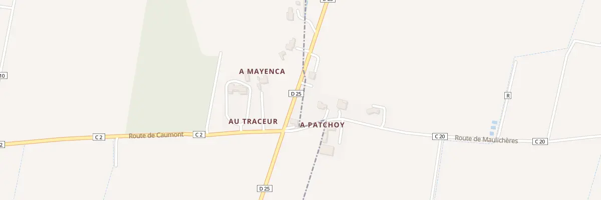 Plan du 2075 Rte de Caumont à Maulichères