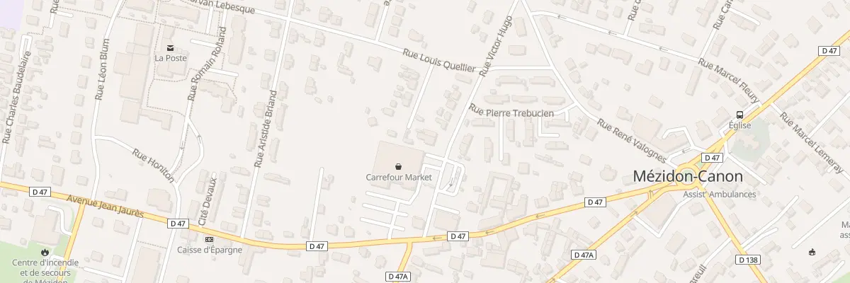 Plan du 1 Rue Victor Hugo à Mézidon Vallée d’Auge