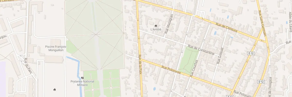 Plan du 44 Rue de la Paix à La Flèche