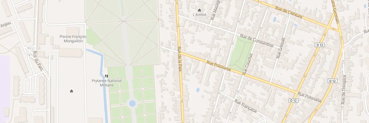 Plan du 34 Rue de la Paix à La Flèche