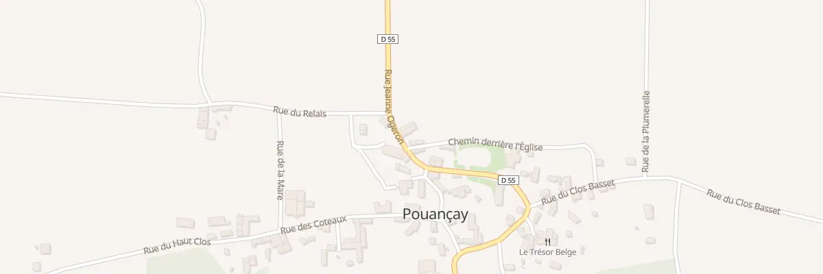 Plan du 2 Rue Jeanne Ogeron à Pouançay