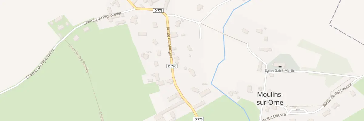 Plan du 1390 Rte de Marigny à Moulins-sur-Orne