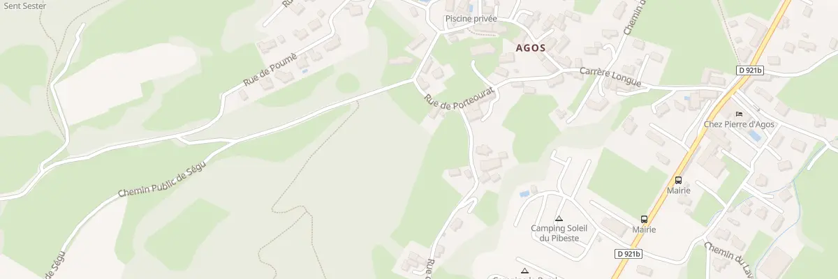 Plan du 7 Rue de Porteourat à Agos-Vidalos