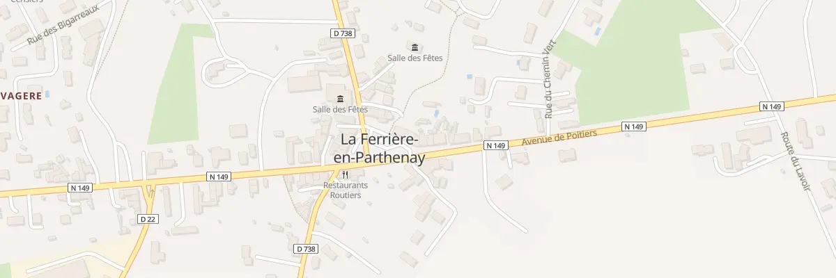 Plan du 5 Pl de l’Eglise à La Ferrière-en-Parthenay
