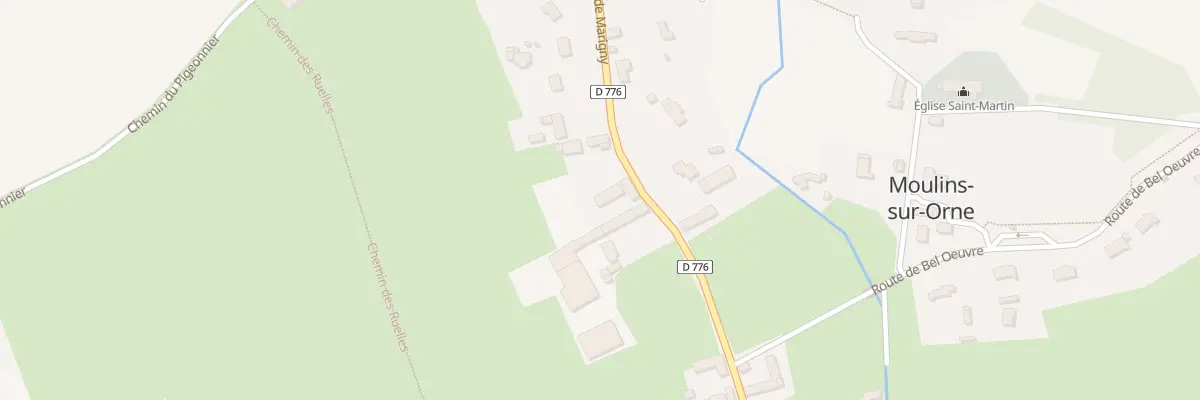 Plan du 1305 Rte de Marigny à Moulins-sur-Orne
