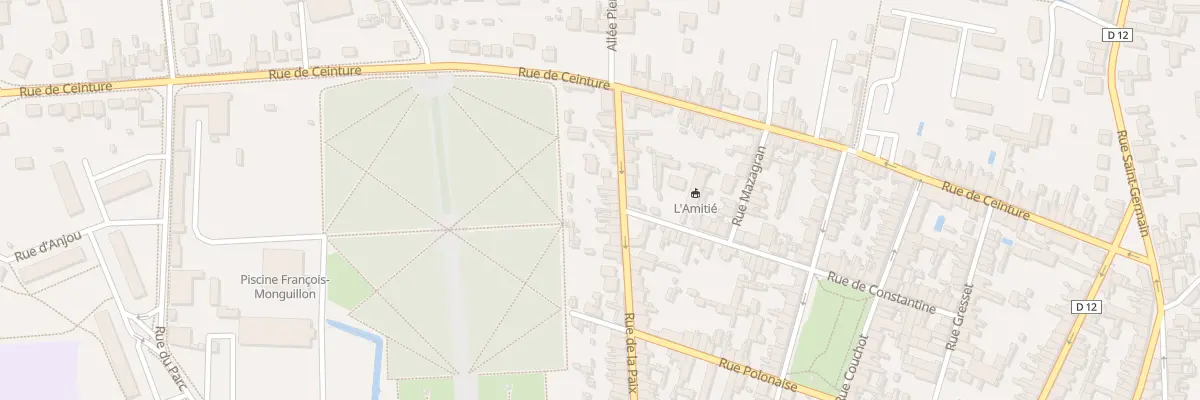 Plan du 69 Rue de la Paix à La Flèche