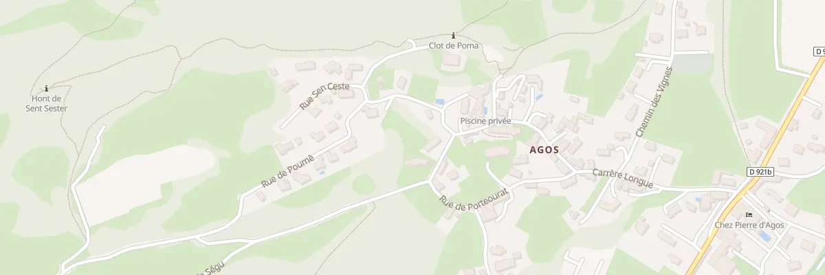 Plan du 9B Rue de Porteourat à Agos-Vidalos