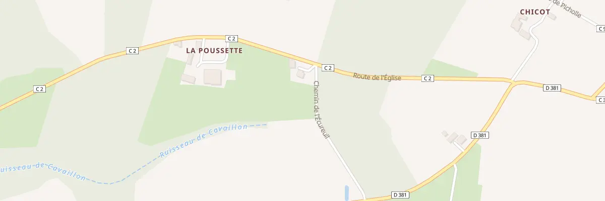 Plan du 213 Che de l’Ecureuil à Lagrange