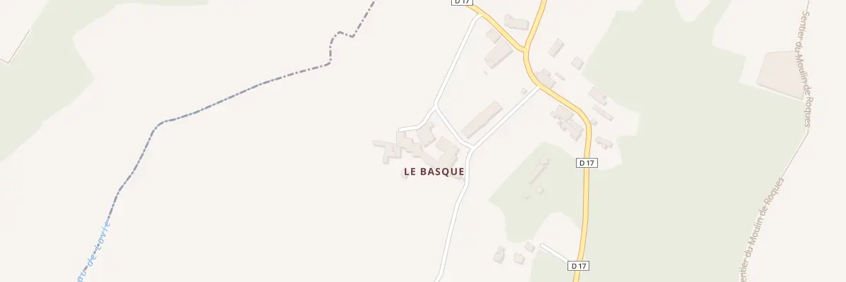 Plan du 293 Le Basque à Lussac