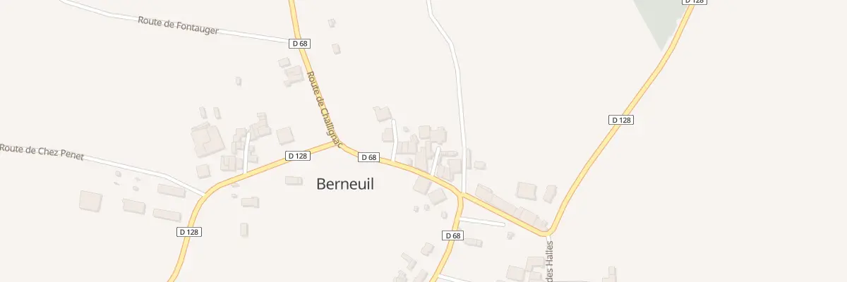 Plan du 52 Rte de Challignac à Berneuil