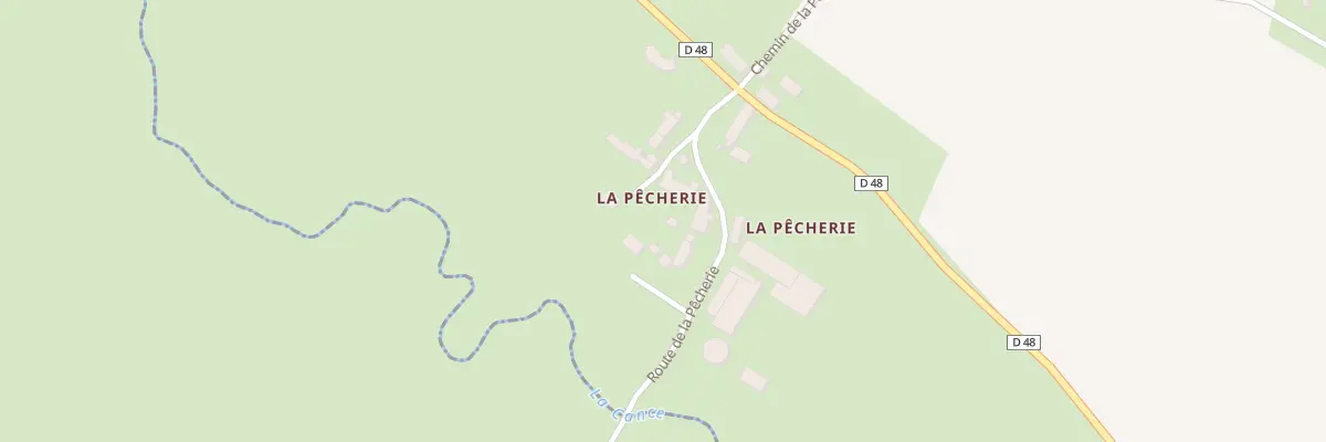 Plan du 58 La Pêcherie à Francheville