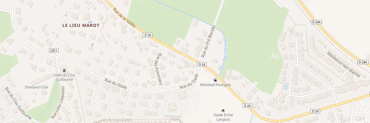 Plan du 66 Rue de la Vallée à Houlgate