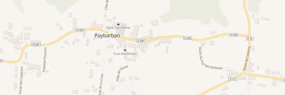 Plan du 7 Le Bourg-Sud à Puybarban