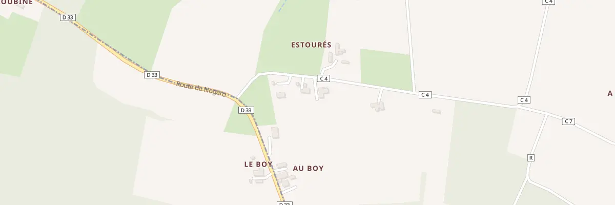 Plan du 163 Rte de la Côte du Pouget à Larée