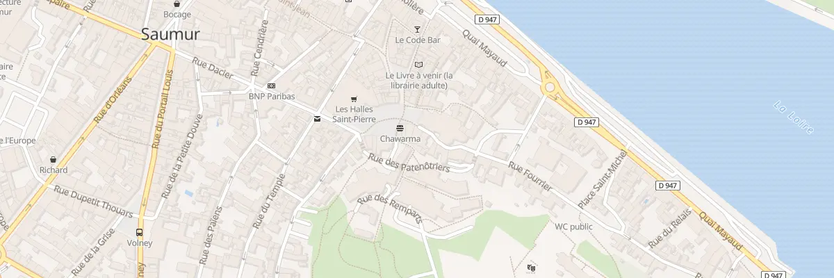 Plan du 2 Rue Haute Saint - Pierre à Saumur