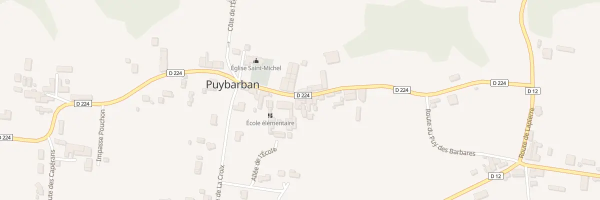 Plan du 152 Le Bourg-Sud à Puybarban