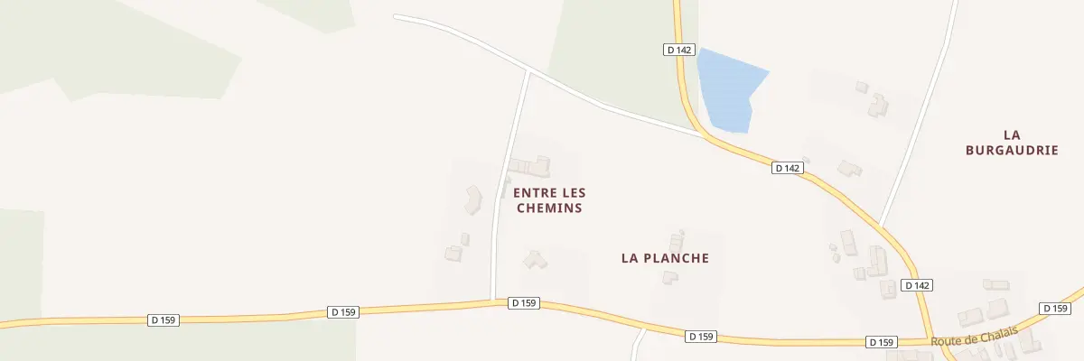 Plan du 4 Entre les Chemins à Boscamnant