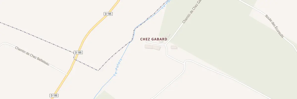 Plan du 6 Che de chez Gabard à Chillac