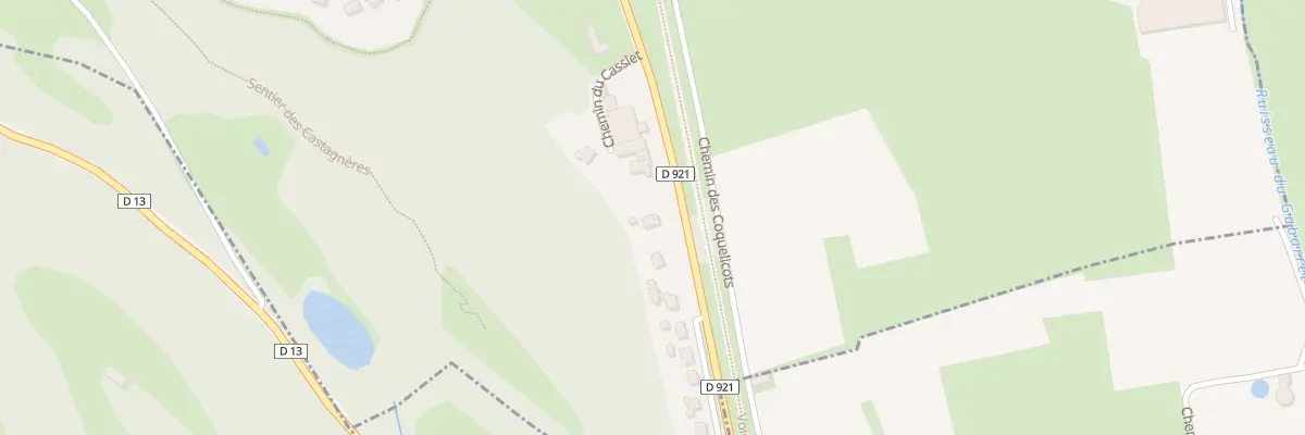 Plan du 38 Rte des Vallées à Adast