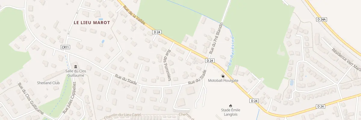 Plan du 62 Rue de la Vallée à Houlgate