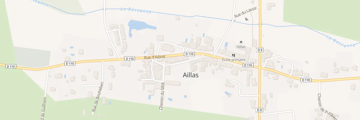 Plan du 45 Aillas Le Grand à Aillas