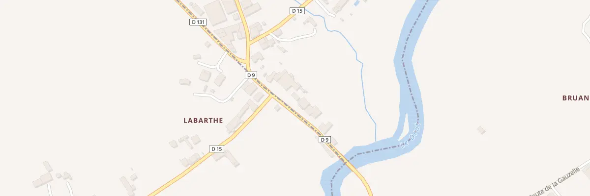Plan du 7 Labarthe à Camiran