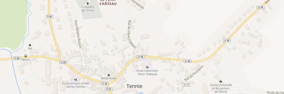 Plan du 2 Rue du Vieux Château à Tennie