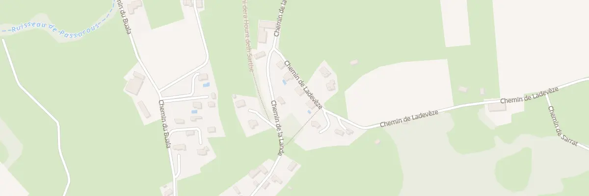 Plan du 6 Che de Ladeveze à Loubajac