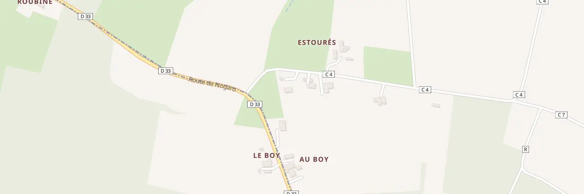 Plan du 165 Rte de la Côte du Pouget à Larée